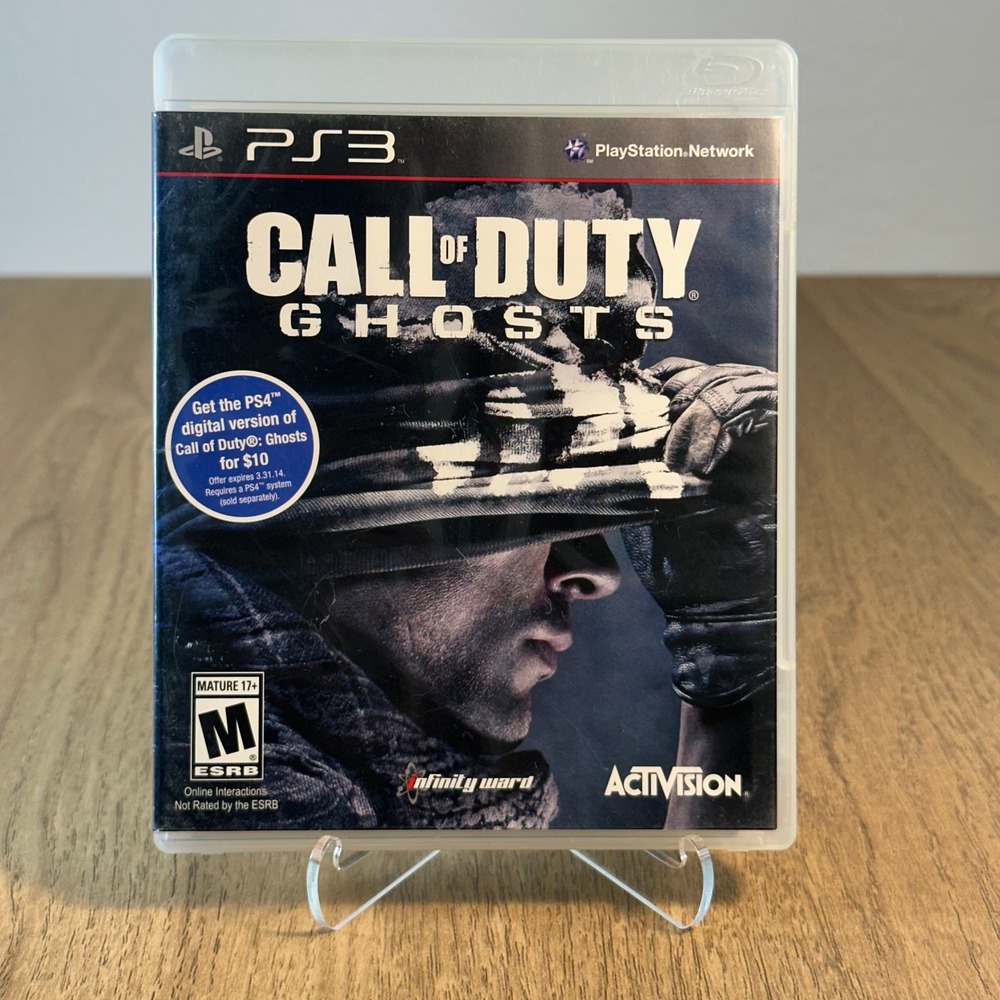Activision Call of Duty Ghosts PS3 Sony PlayStation 3 Good FPS Shooter 2013